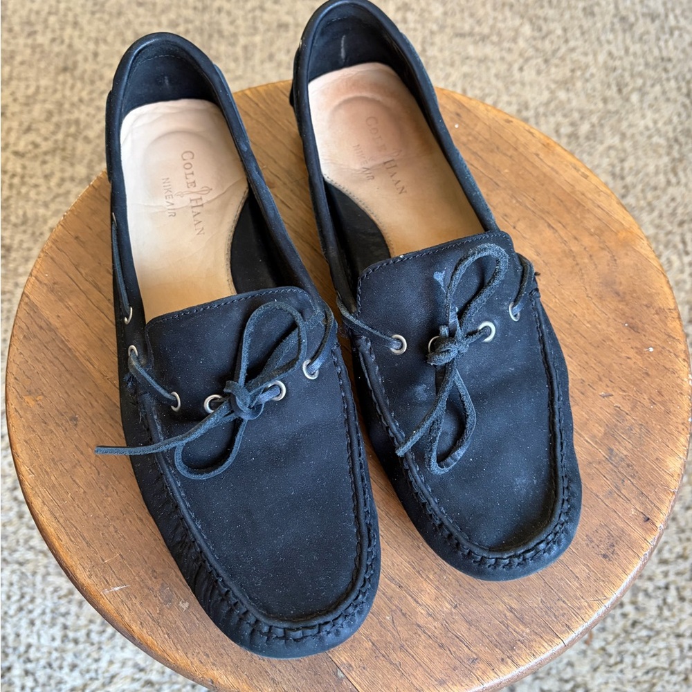 Classic Cole Haan Women’s  Driving Mocs Black Slip-on
